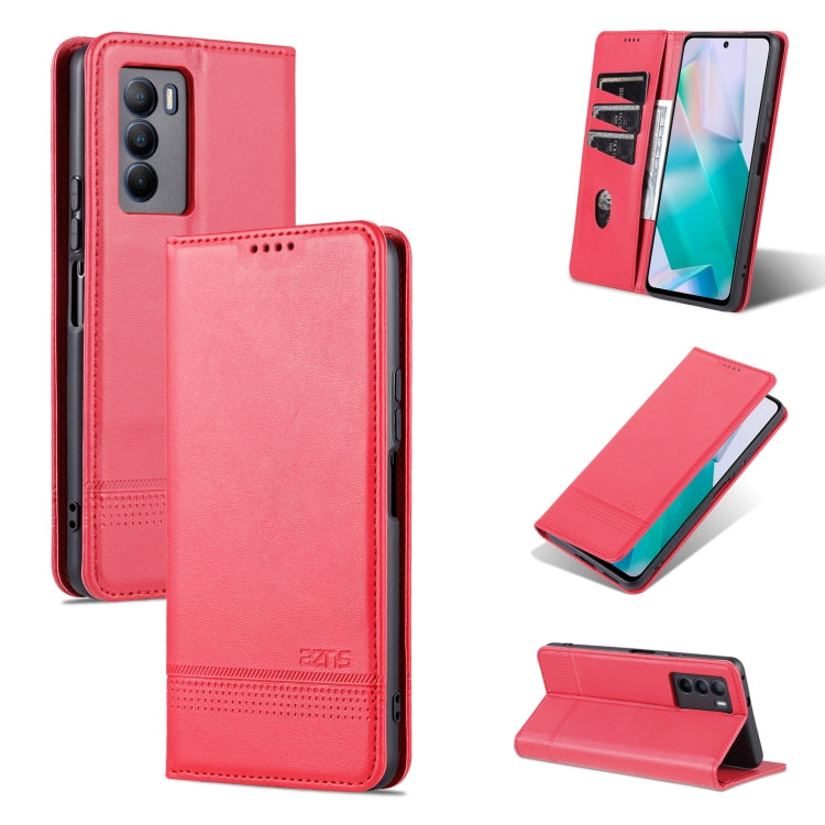 For vivo T1 AZNS Magnetic Calf Texture Horizontal Flip Leather Phone Case