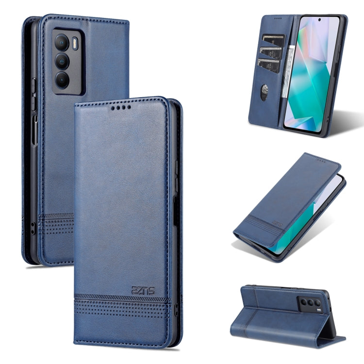 For vivo T1 AZNS Magnetic Calf Texture Horizontal Flip Leather Phone Case
