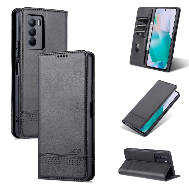 For vivo T1 AZNS Magnetic Calf Texture Horizontal Flip Leather Phone Case