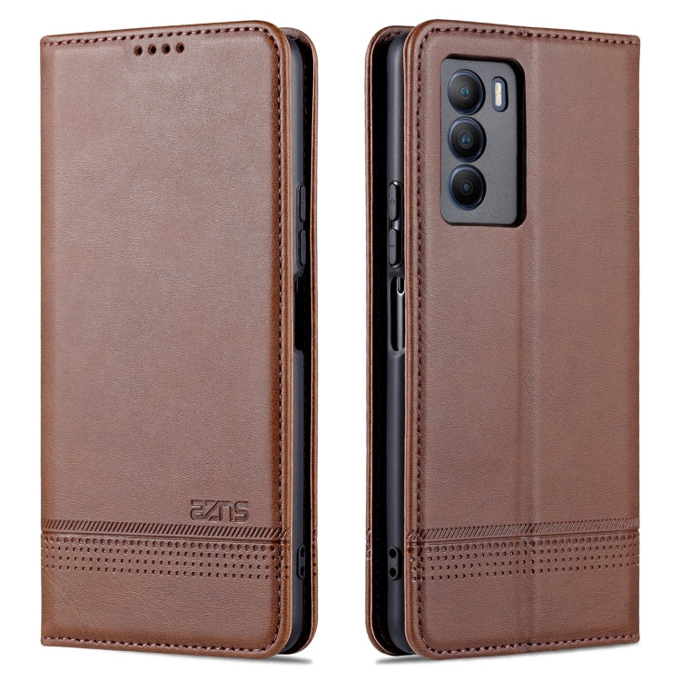 For vivo T1 AZNS Magnetic Calf Texture Horizontal Flip Leather Phone Case