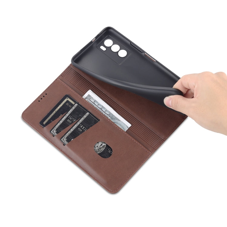 For vivo T1 AZNS Magnetic Calf Texture Horizontal Flip Leather Phone Case