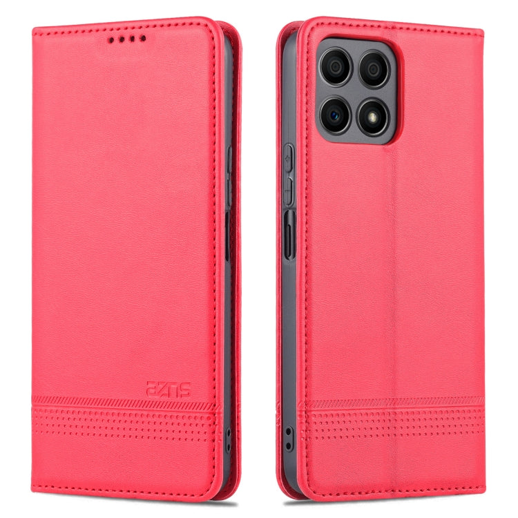 For Honor X30i AZNS Magnetic Calf Texture Horizontal Flip Leather Phone Case