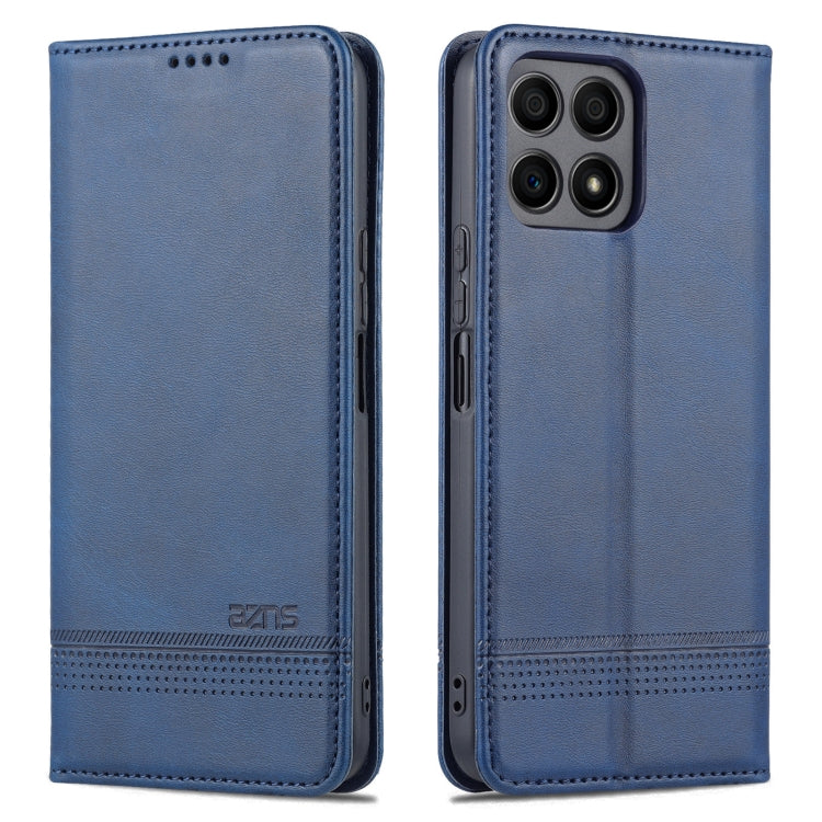 For Honor X30i AZNS Magnetic Calf Texture Horizontal Flip Leather Phone Case