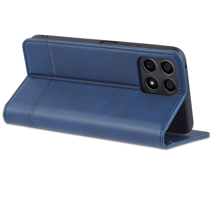 For Honor X30i AZNS Magnetic Calf Texture Horizontal Flip Leather Phone Case