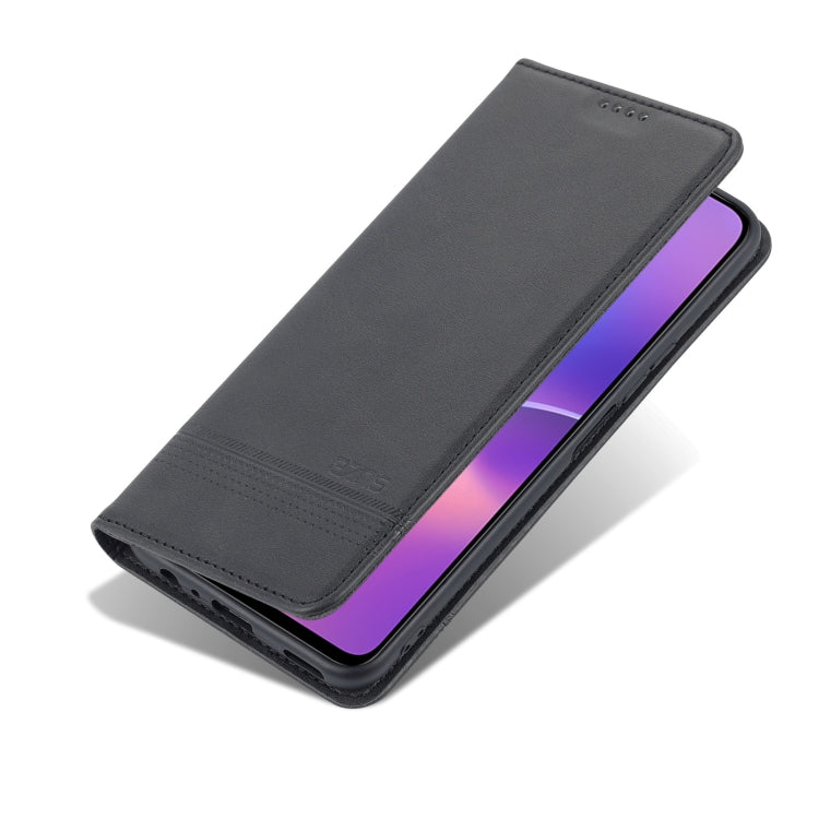 For Honor X30i AZNS Magnetic Calf Texture Horizontal Flip Leather Phone Case
