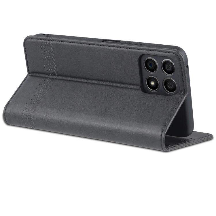For Honor X30i AZNS Magnetic Calf Texture Horizontal Flip Leather Phone Case