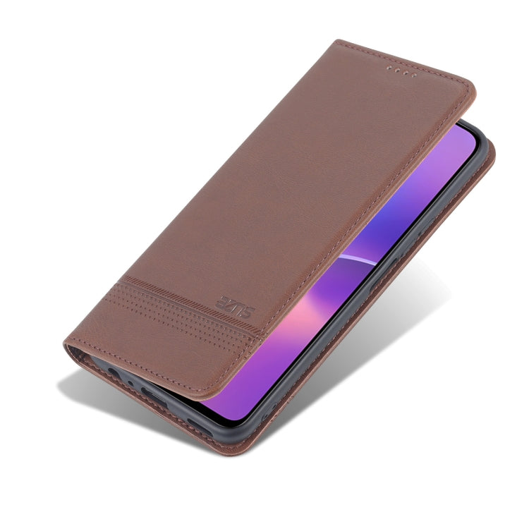 For Honor X30i AZNS Magnetic Calf Texture Horizontal Flip Leather Phone Case