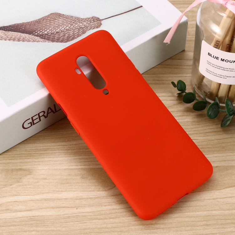 For Oneplus 7T PRO Solid Color Liquid Silicone Shockproof Coverage Case
