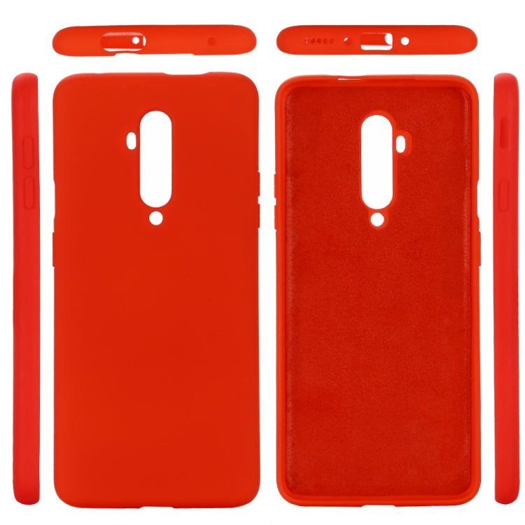 For Oneplus 7T PRO Solid Color Liquid Silicone Shockproof Coverage Case