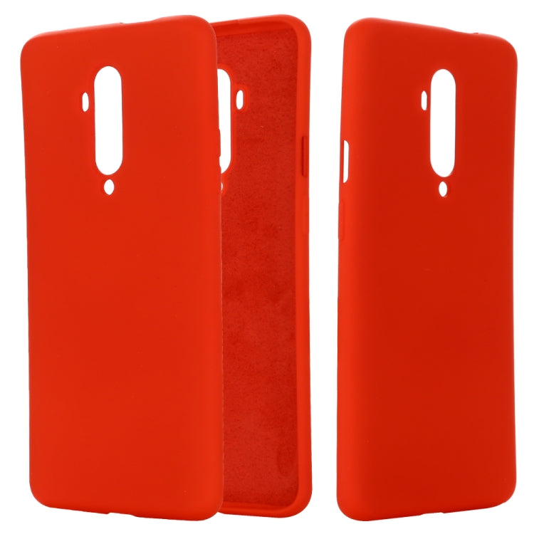 For Oneplus 7T PRO Solid Color Liquid Silicone Shockproof Coverage Case