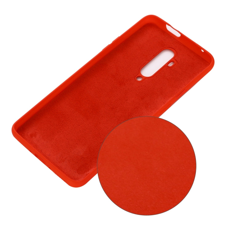 For Oneplus 7T PRO Solid Color Liquid Silicone Shockproof Coverage Case