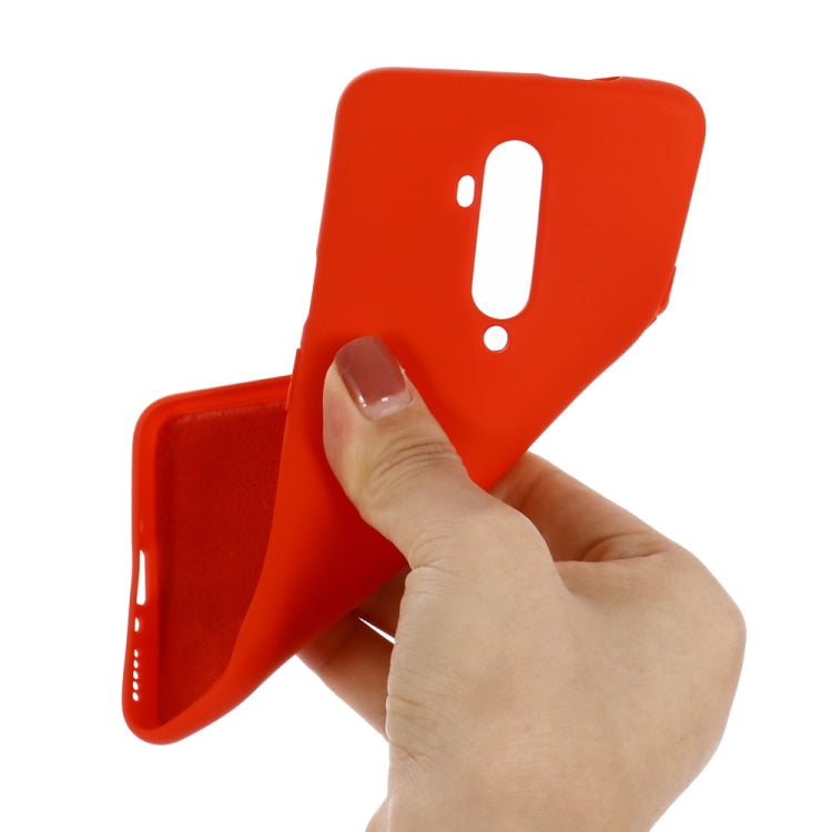 For Oneplus 7T PRO Solid Color Liquid Silicone Shockproof Coverage Case