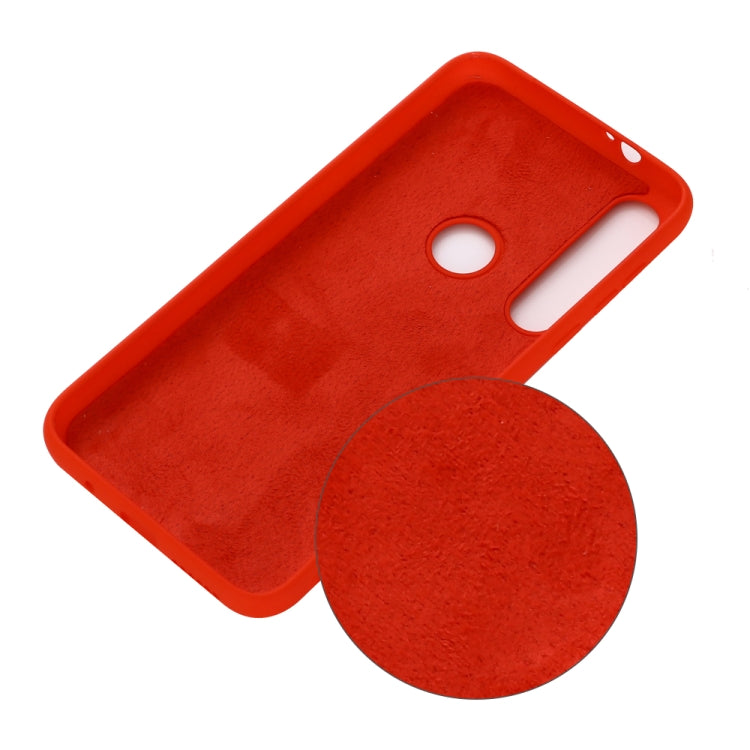 For Motorola G8 Play / One Macro Solid Color Liquid Silicone Shockproof Coverage Case