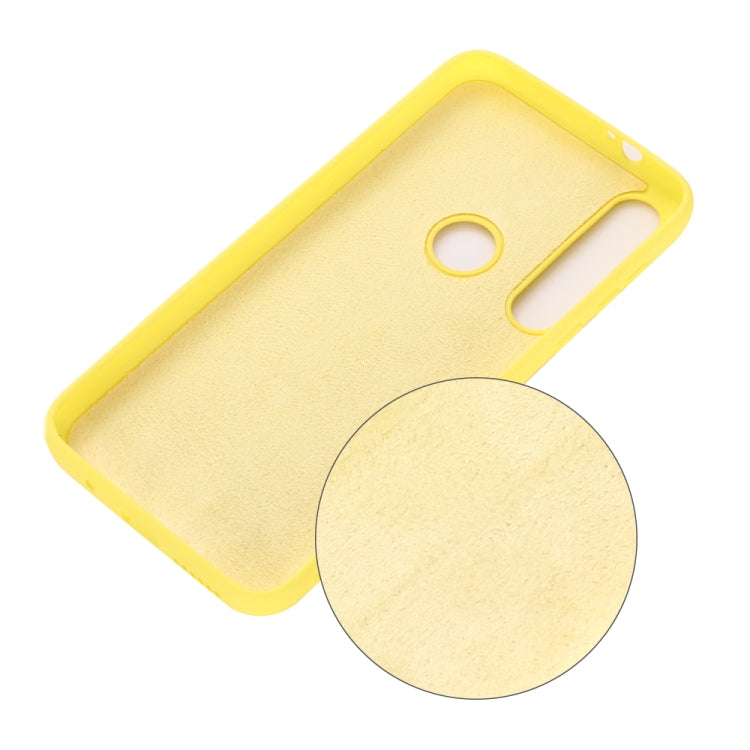 For Motorola G8 Play / One Macro Solid Color Liquid Silicone Shockproof Coverage Case