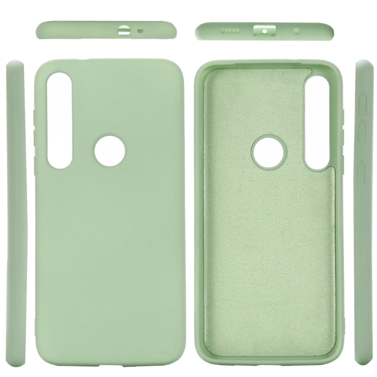 For Motorola G8 Play / One Macro Solid Color Liquid Silicone Shockproof Coverage Case