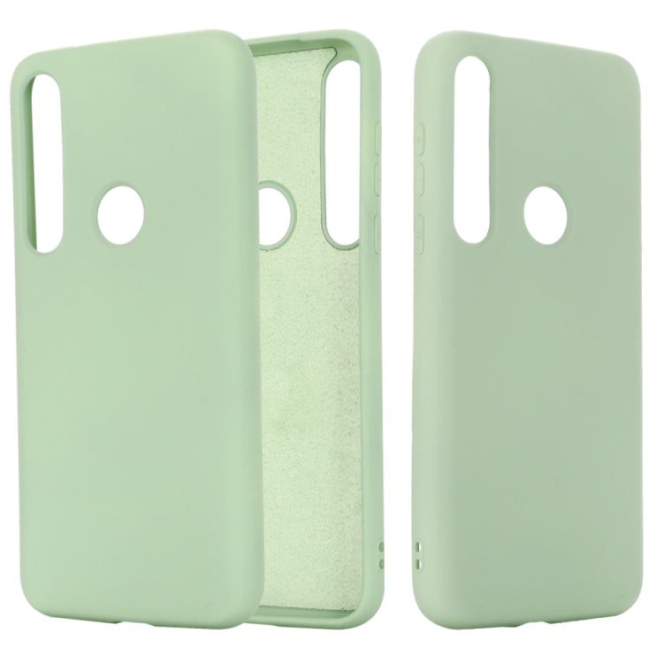 For Motorola G8 Play / One Macro Solid Color Liquid Silicone Shockproof Coverage Case