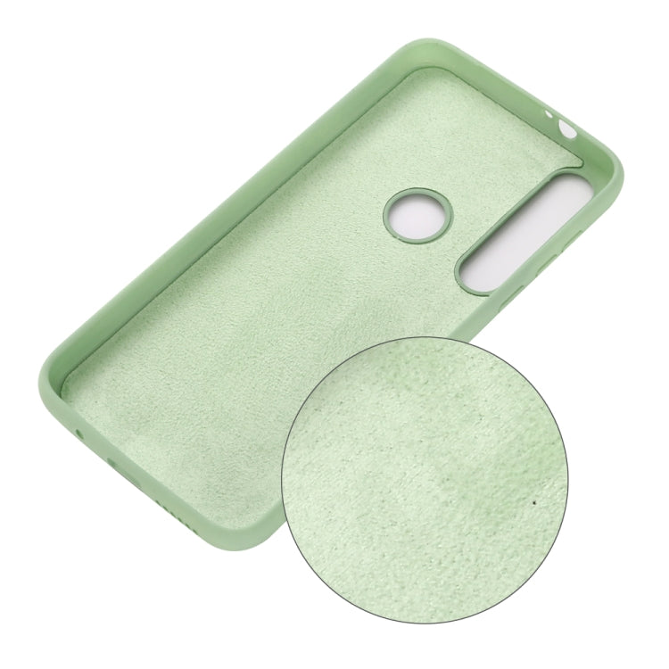 For Motorola G8 Play / One Macro Solid Color Liquid Silicone Shockproof Coverage Case