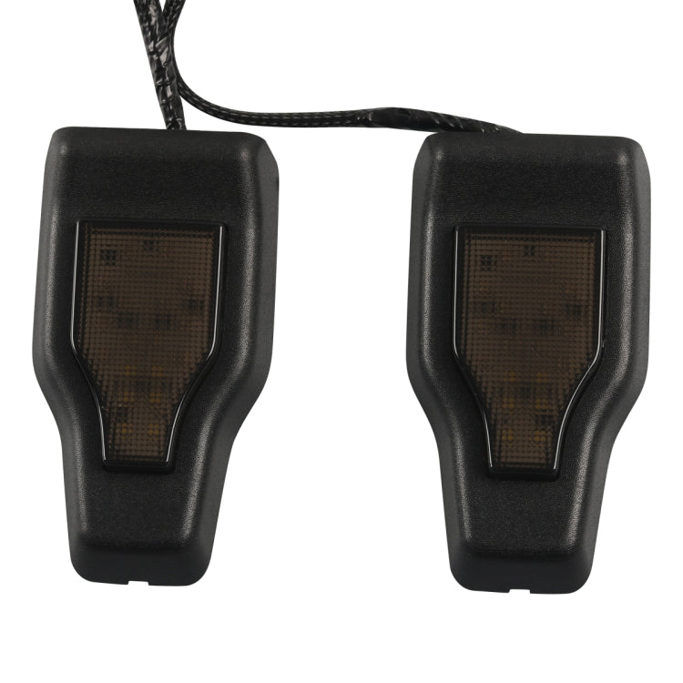 A6768 Car Window Glass Hinge Cover with LED Brake Light for Jeep Wrangler JL 2018-2020 Rear Door