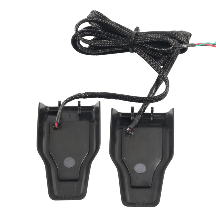 A6768 Car Window Glass Hinge Cover with LED Brake Light for Jeep Wrangler JL 2018-2020 Rear Door