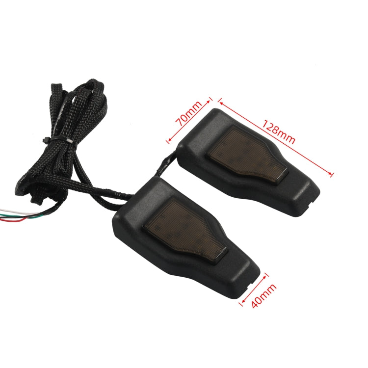 A6768 Car Window Glass Hinge Cover with LED Brake Light for Jeep Wrangler JL 2018-2020 Rear Door