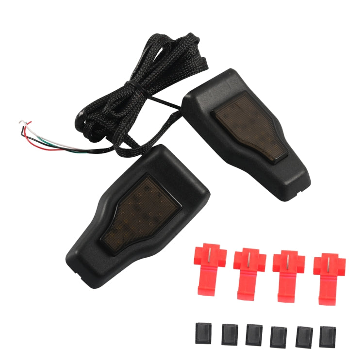 A6768 Car Window Glass Hinge Cover with LED Brake Light for Jeep Wrangler JL 2018-2020 Rear Door