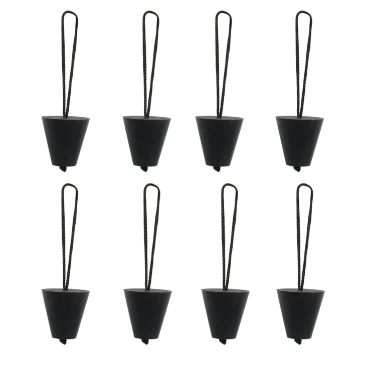 A6703 8 in 1 Black Kayak Silicone Drain Hole Plug