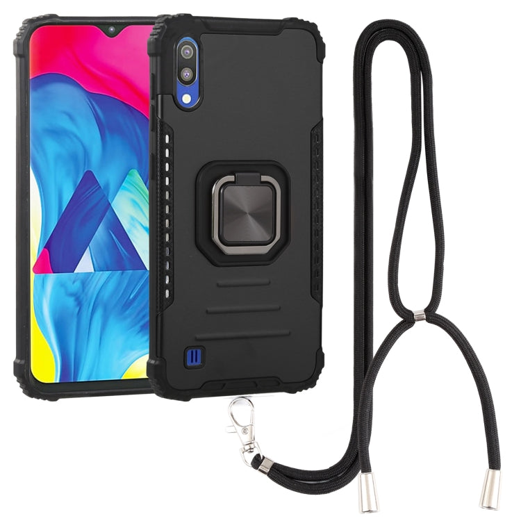 For Samsung Galaxy A10 / M10 Lanyard Aluminum TPU Case