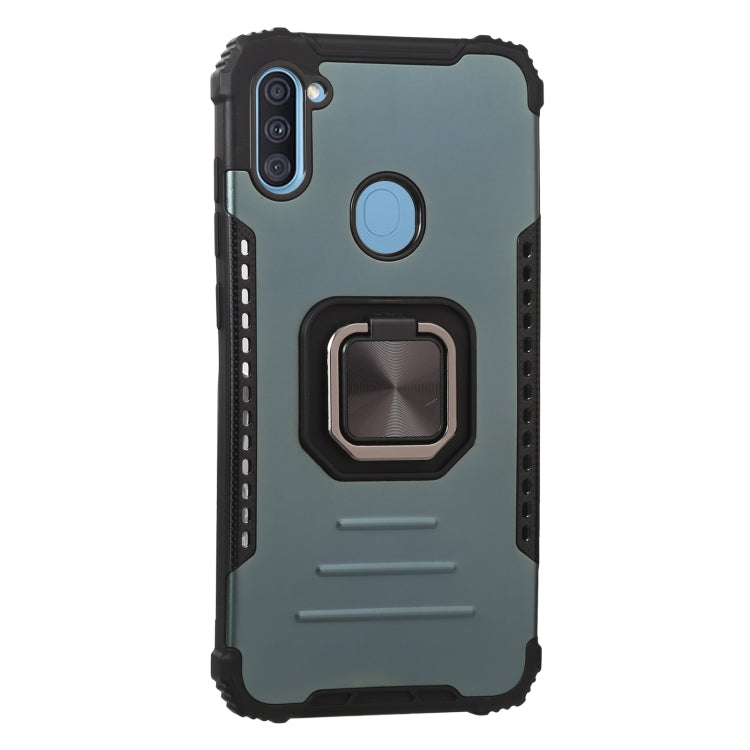 For Samsung Galaxy A11 EU Version / M11 Lanyard Aluminum TPU Case