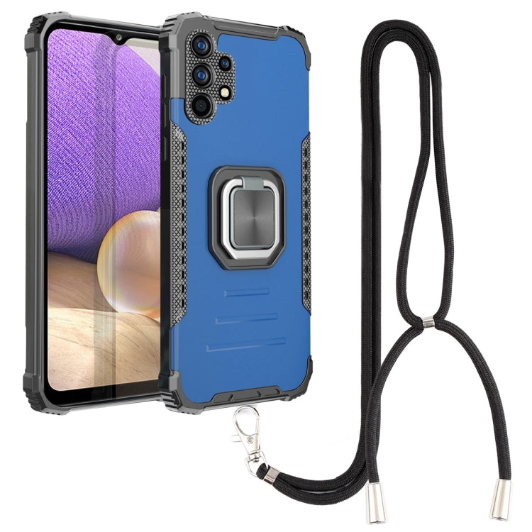 For Samsung Galaxy A32 5G Lanyard Aluminum TPU Case