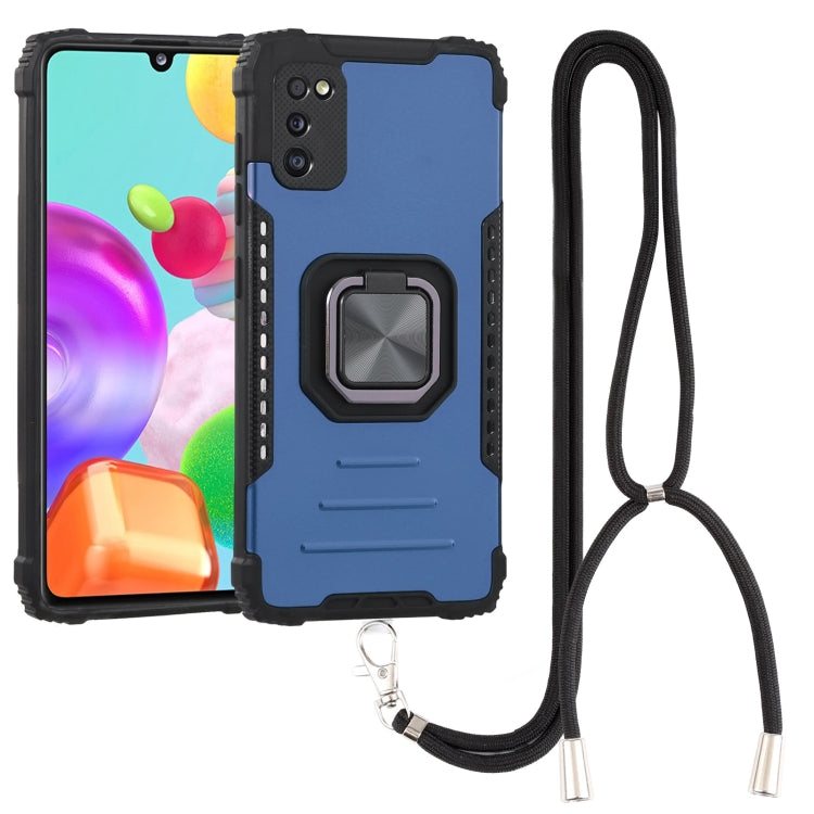 For Samsung Galaxy A41 Lanyard Aluminum TPU Case