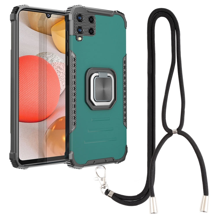 For Samsung Galaxy A42 5G Lanyard Aluminum TPU Case