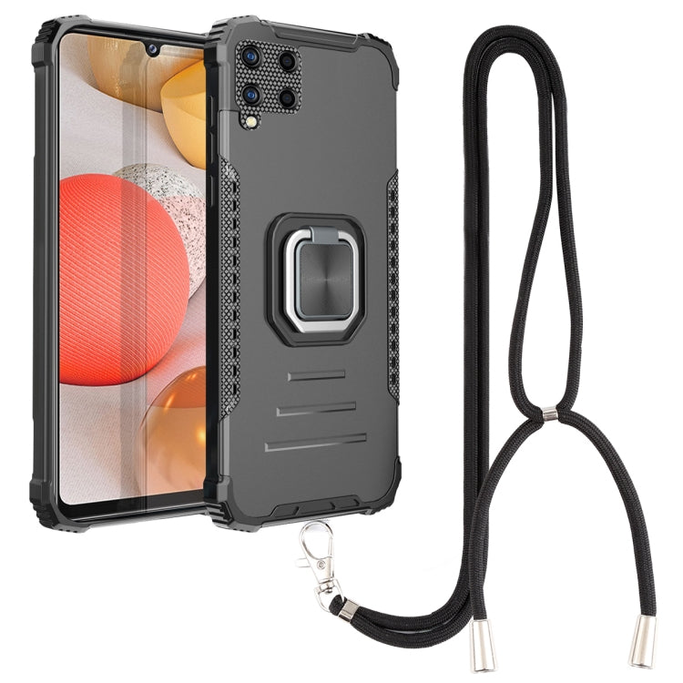 For Samsung Galaxy A42 5G Lanyard Aluminum TPU Case