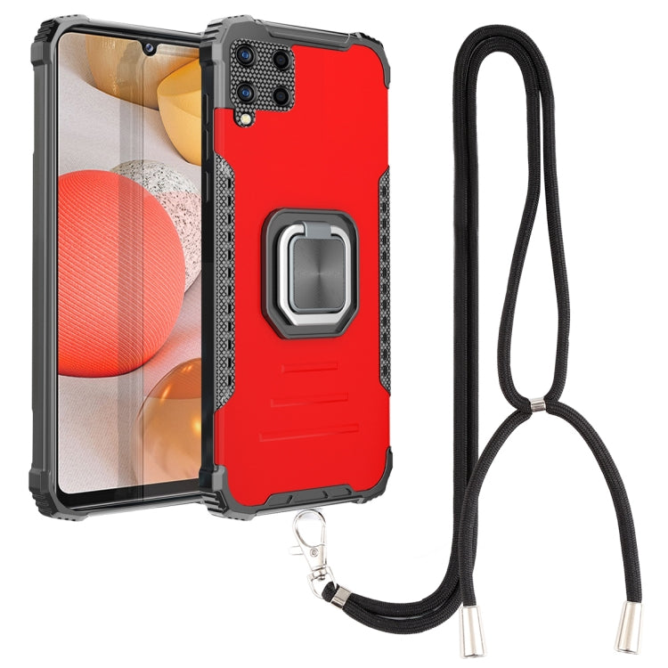 For Samsung Galaxy A42 5G Lanyard Aluminum TPU Case