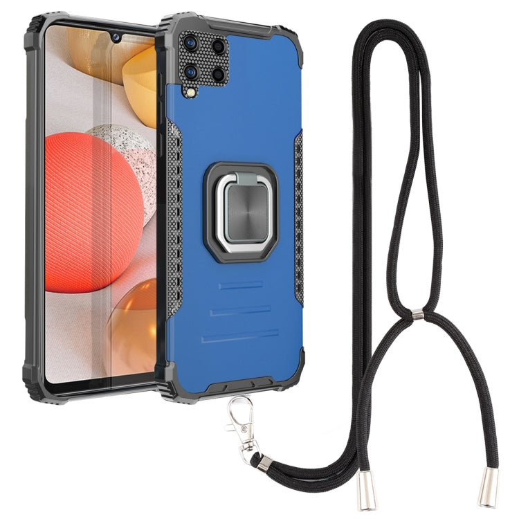 For Samsung Galaxy A42 5G Lanyard Aluminum TPU Case
