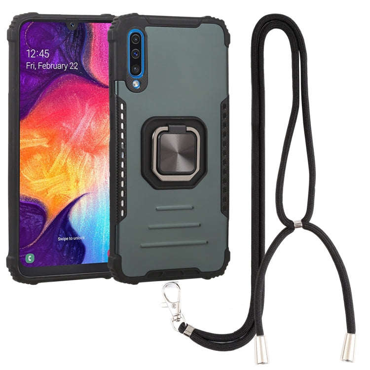 For Samsung Galaxy A50/A50s/A30s/M10s Lanyard Aluminum TPU Case
