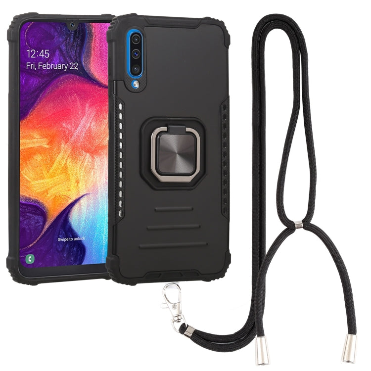 For Samsung Galaxy A50/A50s/A30s/M10s Lanyard Aluminum TPU Case
