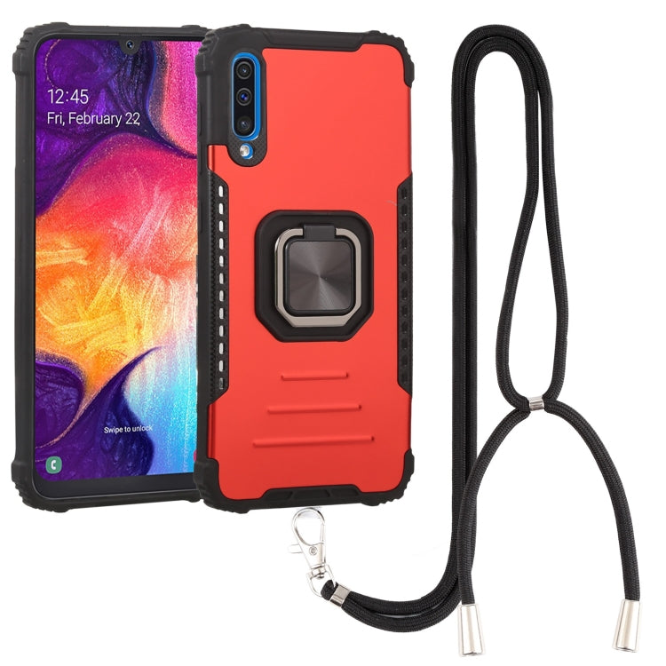 For Samsung Galaxy A50/A50s/A30s/M10s Lanyard Aluminum TPU Case