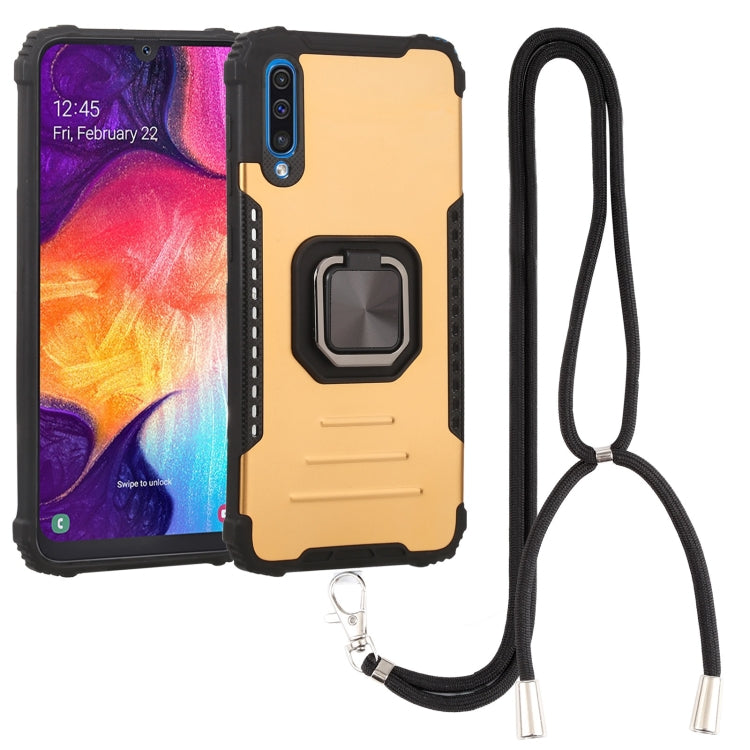 For Samsung Galaxy A50/A50s/A30s/M10s Lanyard Aluminum TPU Case