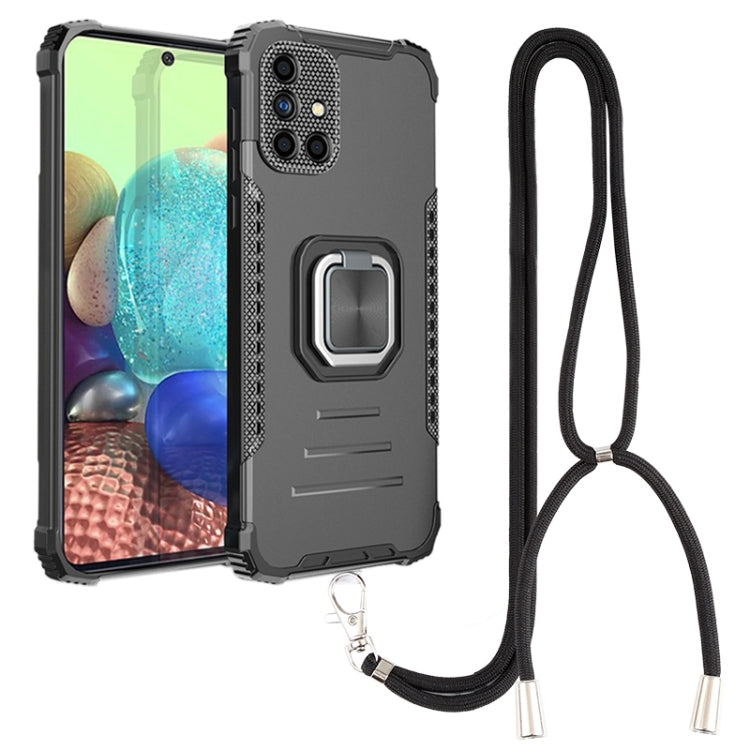 For Samsung Galaxy A51 / A31 Lanyard Aluminum TPU Case