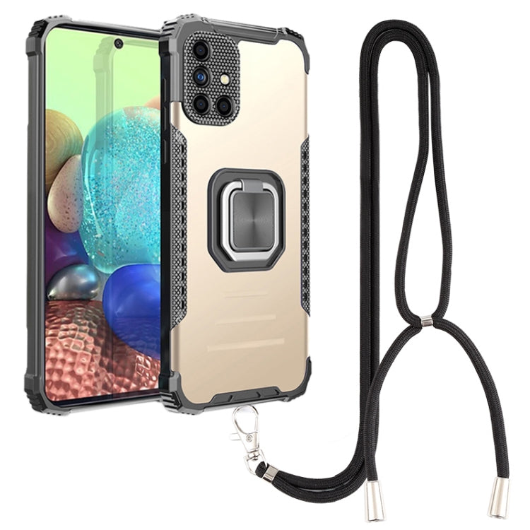For Samsung Galaxy A51 / A31 Lanyard Aluminum TPU Case