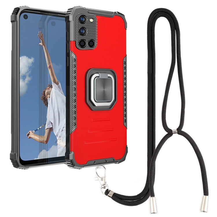 For Samsung Galaxy A52 4G / 5G Lanyard Aluminum TPU Case
