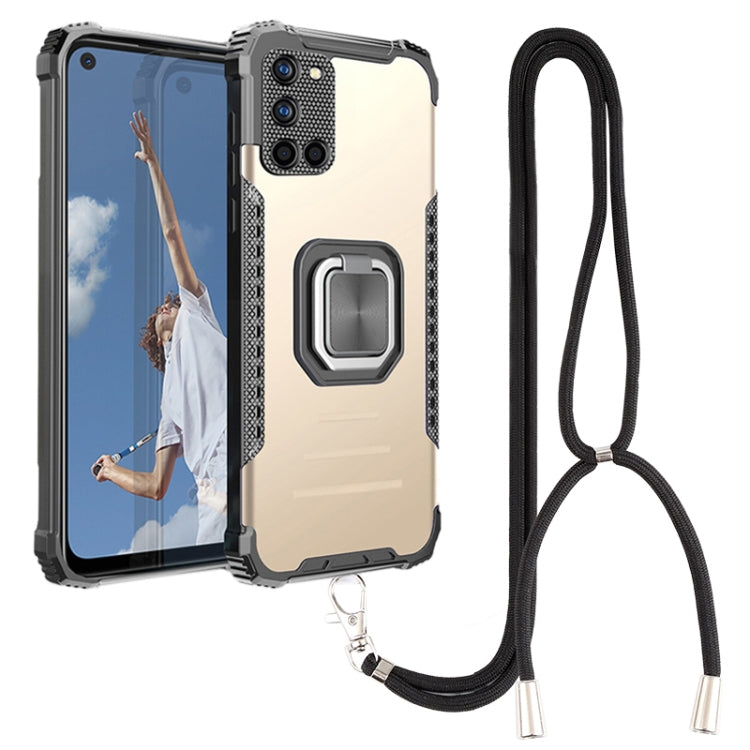 For Samsung Galaxy A52 4G / 5G Lanyard Aluminum TPU Case