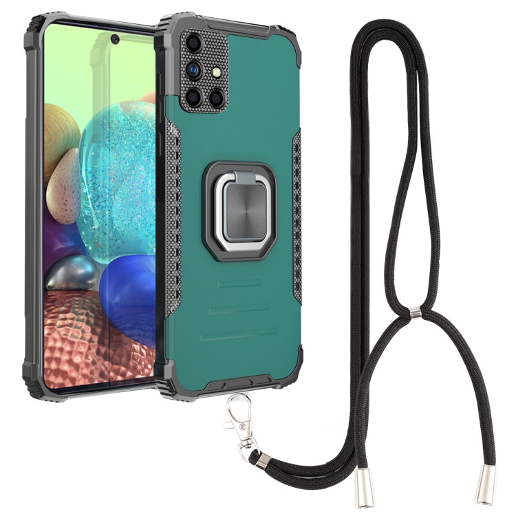 For Samsung Galaxy A71 5G Lanyard Aluminum TPU Case