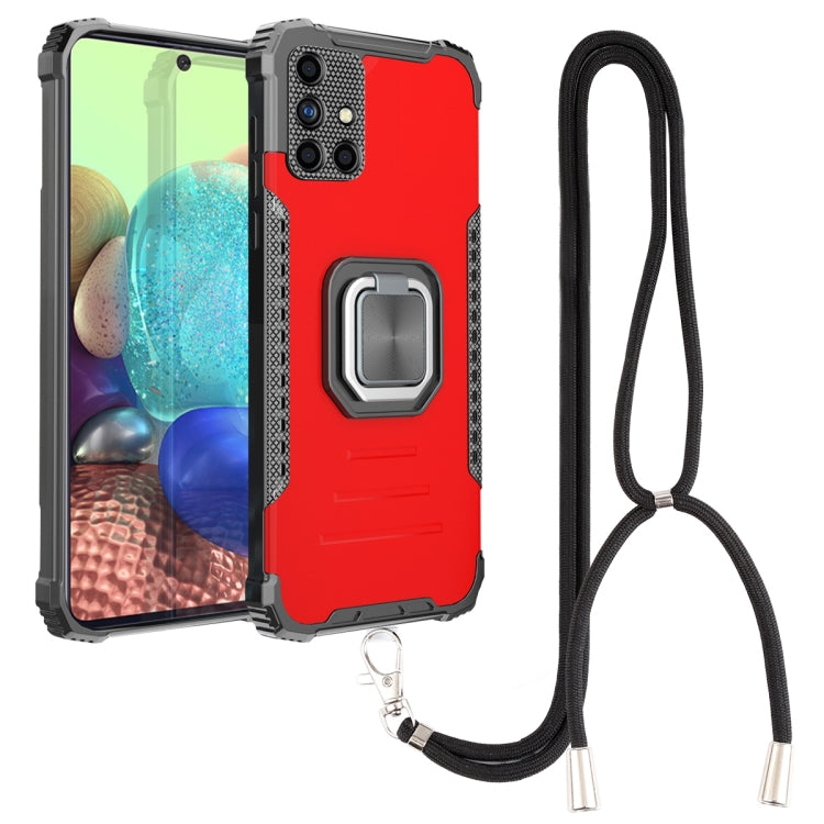 For Samsung Galaxy A71 5G Lanyard Aluminum TPU Case