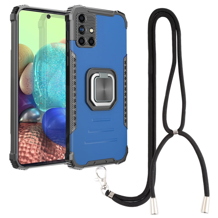 For Samsung Galaxy A71 5G Lanyard Aluminum TPU Case
