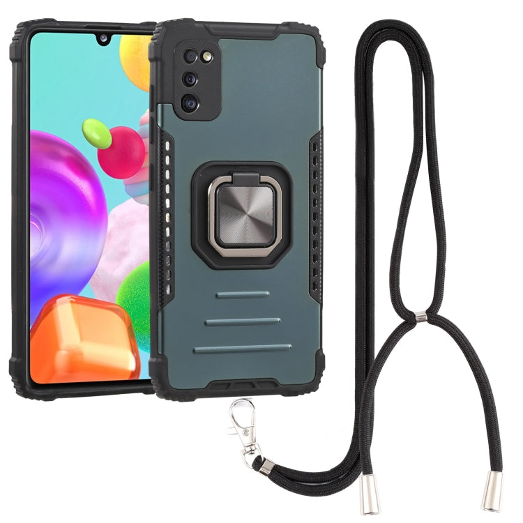 For Samsung Galaxy M31 / M21 / M30s Lanyard Aluminum TPU Case