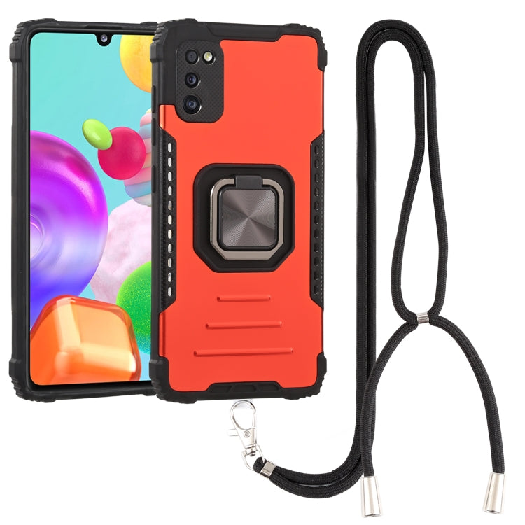 For Samsung Galaxy M31 / M21 / M30s Lanyard Aluminum TPU Case