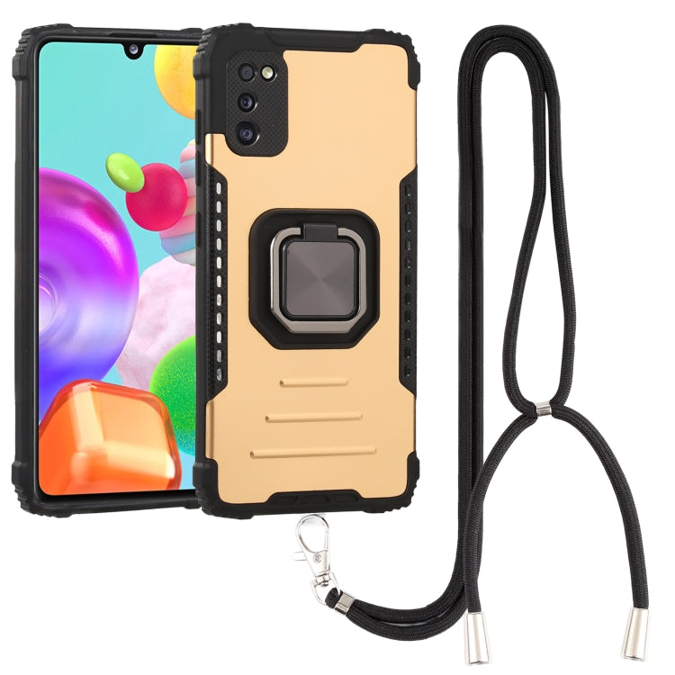 For Samsung Galaxy M31 / M21 / M30s Lanyard Aluminum TPU Case