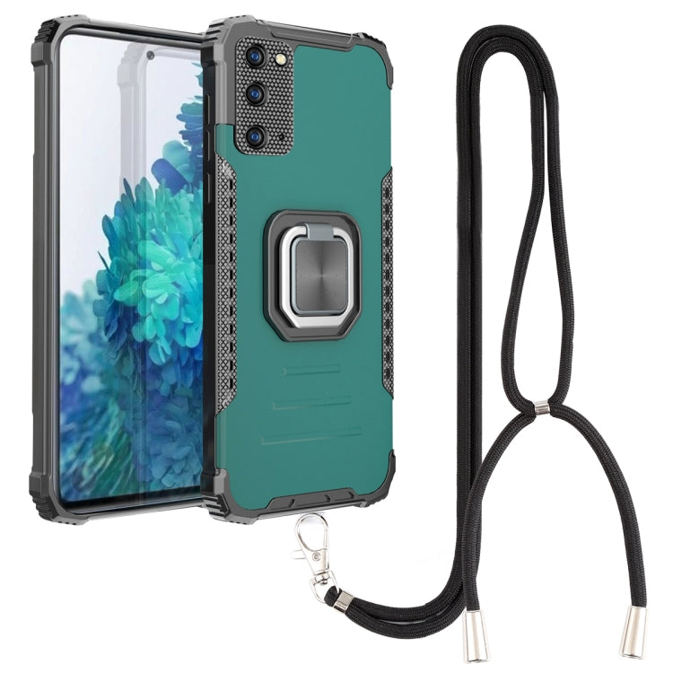 For Samsung Galaxy S20 FE Lanyard Aluminum TPU Case