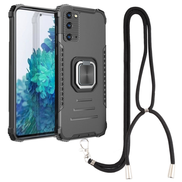 For Samsung Galaxy S20 FE Lanyard Aluminum TPU Case